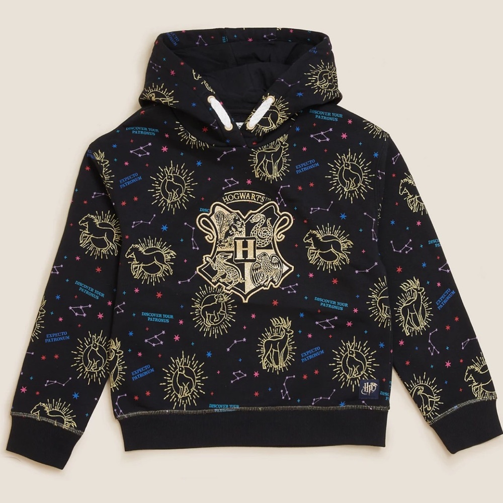 M&S Patronus print hoodie (Harry Potter)